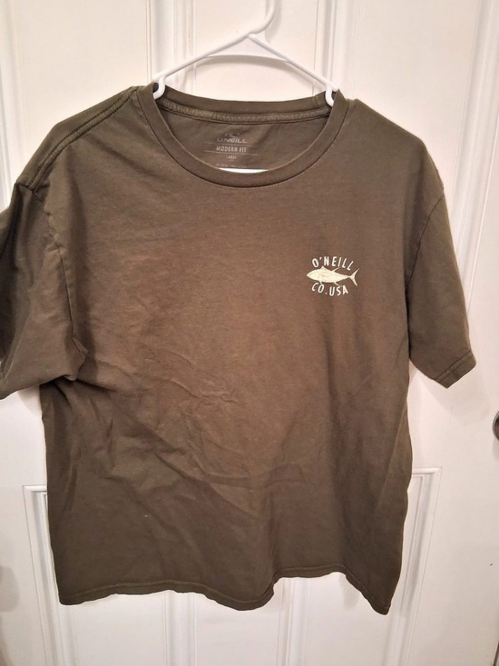 O'Neill Modern Fit Short Sleeve Tee in Browngreen Size Large